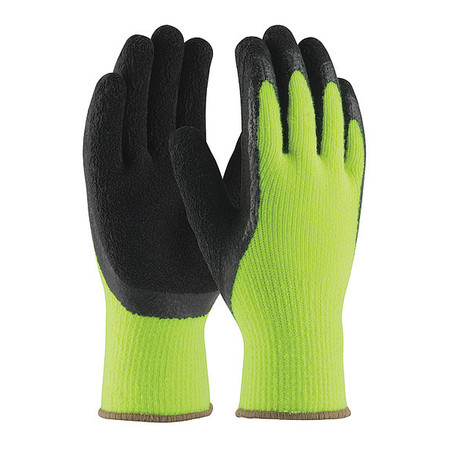 PIP Hi-Vis Cold Protection Coated Gloves, Acrylic Terry Lining, M, 12PK 41-1420/M