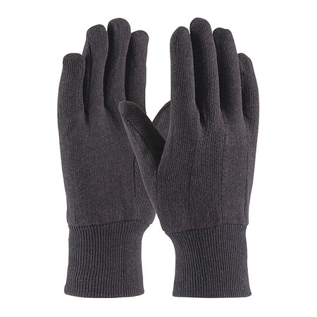 PIP Cotton Jrsy Glove, Brn, Econ Wt., Mens, PK12 95-806