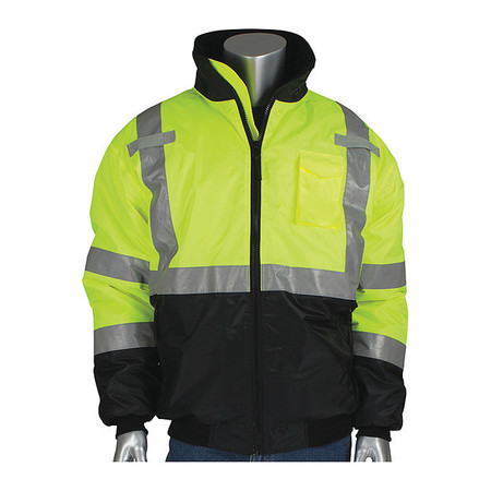 PIP Hi-Visibility Jacket, Lime Yllw, XL 333-1740-LY/XL