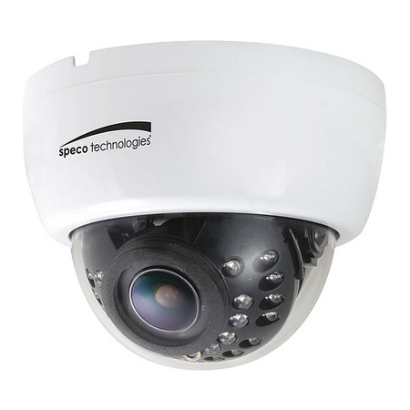 SPECO TECHNOLOGIES Hd-Tvi 2Mp Dome Camera, 2.8-12mm, White HLED33DTW