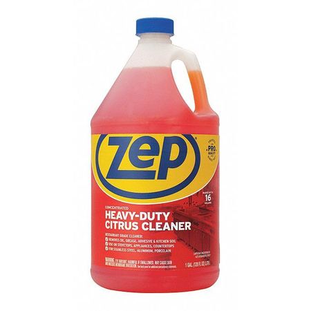 Zep Heavy Duty Degreaser, 128 Oz Trigger Spray Bottle, Liquid, Amber, 4 PK ZUCIT128CA