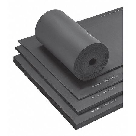 AEROCEL EPDM Sheet, Rubber, 3 ft. x 4 ft. x 1" Wall M906-ACS1043 S2S