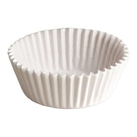 HOFFMASTER Fluted Bake Cup, 4", White, PK500 610021