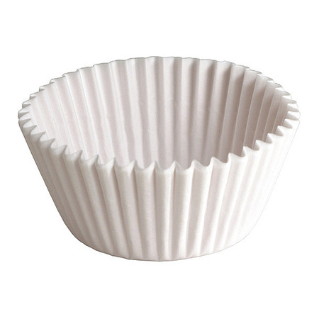 HOFFMASTER Fluted Bake Cup, 4-3/4", White, PK500 610040