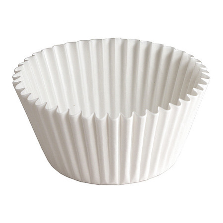 HOFFMASTER Fluted Bake Cup, 5-1/2", White, PK500 610060