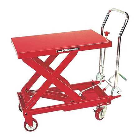 American Forge & Foundry Hydraulic Table Cart, Load Cap. 1100 lb. 3904