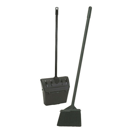 Tough Guy 5-7/8 in Sweep Face Lobby Broom, Black 59JM31