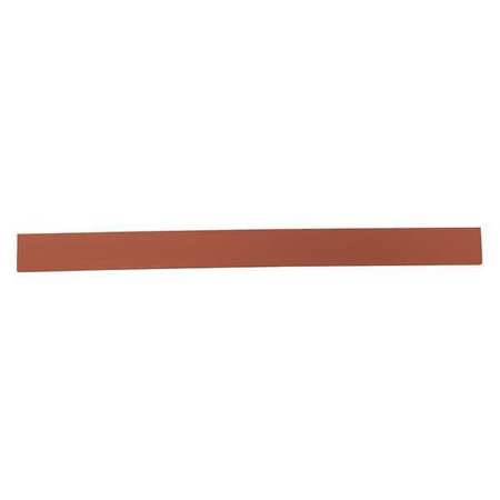 MIDWEST RAKE Squeegee Blade, 16"L, No-Notch, Rubber, Red 79705