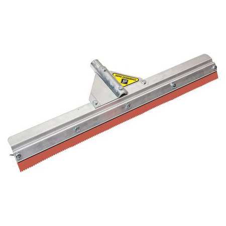 MIDWEST RAKE Squeegee, 24" L, 1/8" Notch Rubber Blade 78129