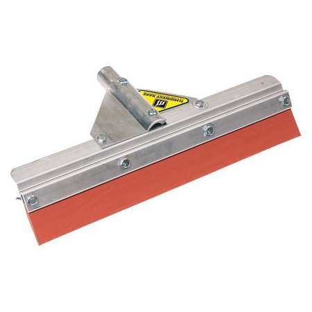 MIDWEST RAKE Squeegee, 16" L, No-Notch Rubber Blade 78548