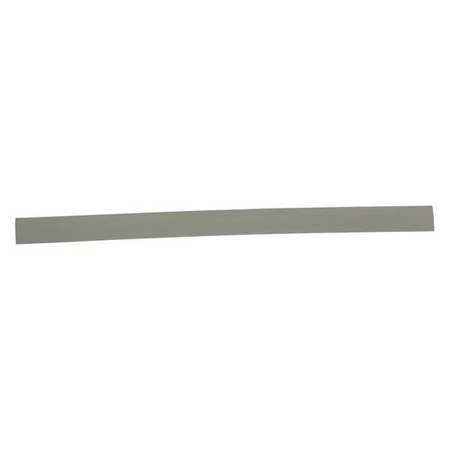 MIDWEST RAKE Squeegee Blade, 24" L, EPDM, No-Notch, Gray 79210