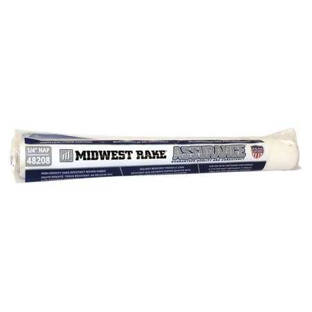 MIDWEST RAKE 18" Paint Roller Cover, 1/4" Nap, Woven 48208