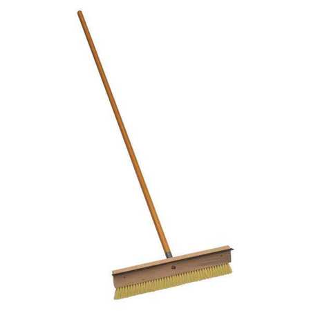 Midwest Rake Coating Brush, 18 in L, with Squeegee, 60 in L Handle, 18 in L Brush, Wood 82900