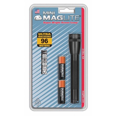 Mag Instrument Mini Flashlight, Black, AA 103-853