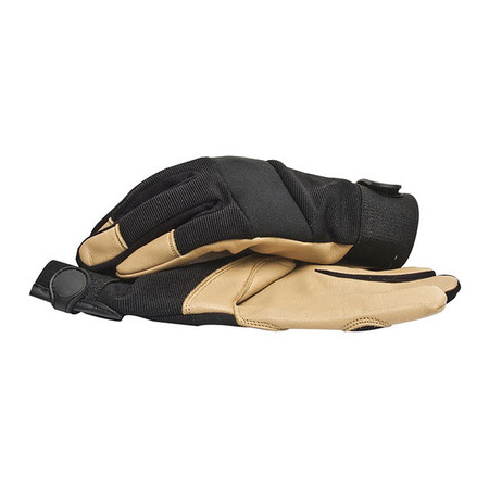 BLACKCANYON OUTFITTERS Mechanics Gloves, L, Black/Tan, 95% Polyester / 5% Spandex 86420/L