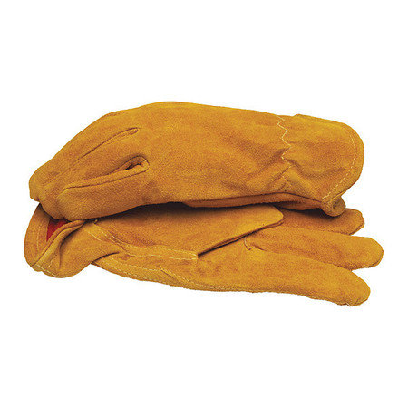 BLACKCANYON OUTFITTERS Split Leather Gloves, with Red Fleece, XL 91030/XL