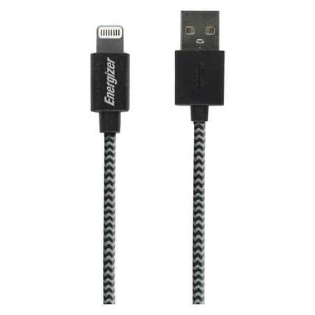 ENERGIZER Nylon, Braided Sync/Charge, USB Cable, 8ft. ENGNBSYLCBK