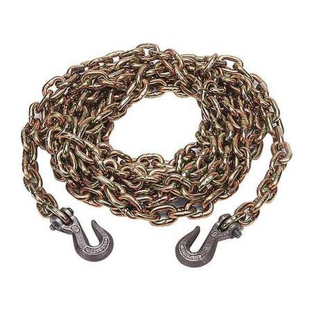 KINEDYNE Grade, 70 Chain, Grab Hooks, 3/8"X20ft.,  1003820BX