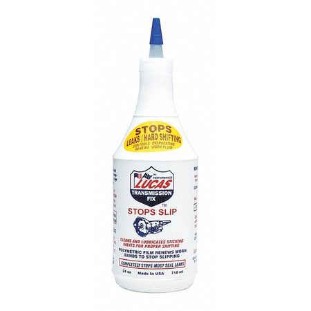 LUCAS OIL Transmission Fix Stops Slips, 24oz. Bottle Red 10009