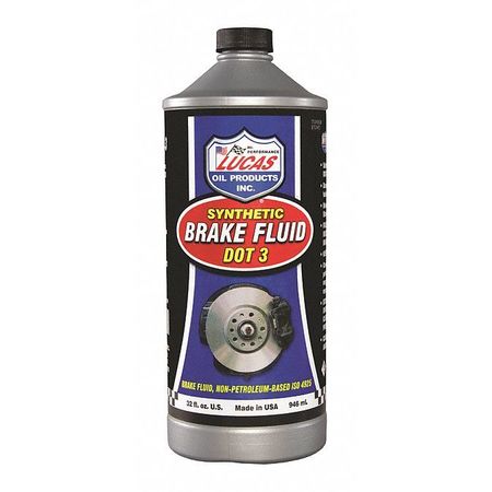 LUCAS OIL Synthetic DOT 3 Brake Fluid, 32Oz 10826