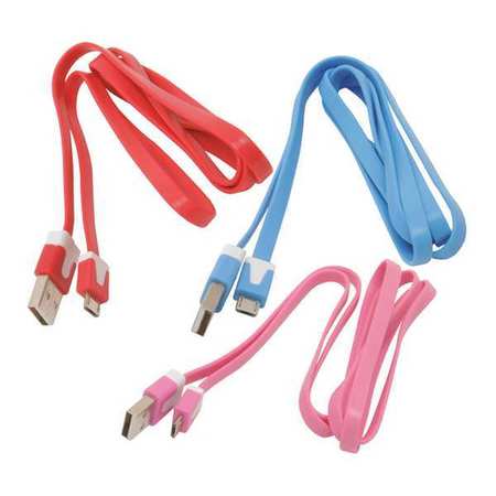 MOBILESPEC USB Sync Micro, Blue/Pink/Red MSMICROCL