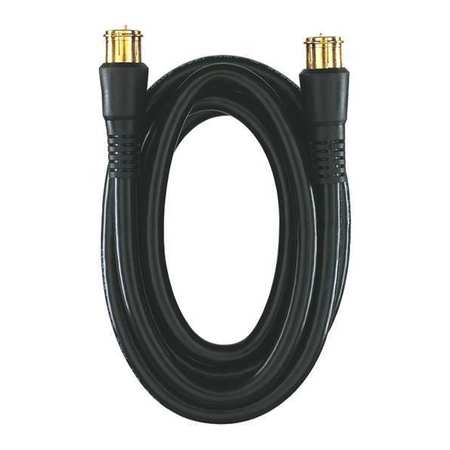 RCA Coaxial Cable, RG6 Connectors, 12ft., Blk VH-612