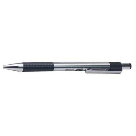 ZEBRA TECHNOLOGIES Retractable, Fine Ballpoint Pen, Black 27111