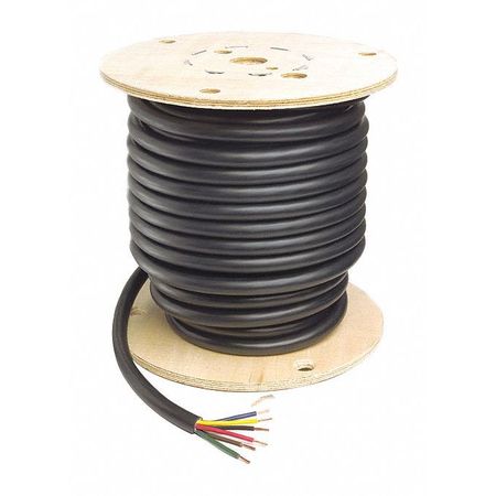GROTE Cable, 4 Cond, 14 ga., WH/BR/YL/GN, 100 ft. 82-5602