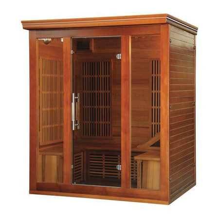 RADIANT Cedar Sauna, 3-4 Person, 9 Carbon Heaters BSA1315