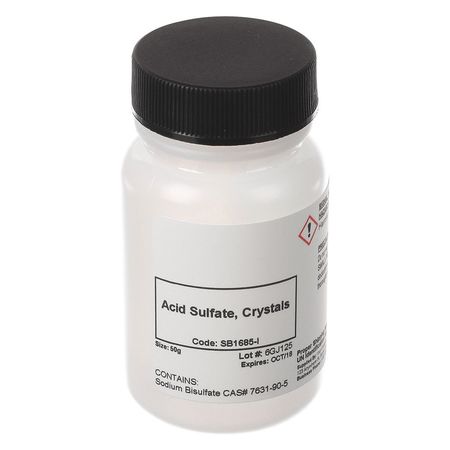 AQUAPHOENIX SCIENTIFIC Acid Sulfate, Crystals, 50 g SB1685-I