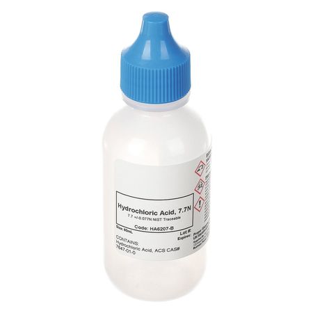 AQUAPHOENIX SCIENTIFIC Hydrochloric Acid, 7.7N, 60 mL HA6207-B