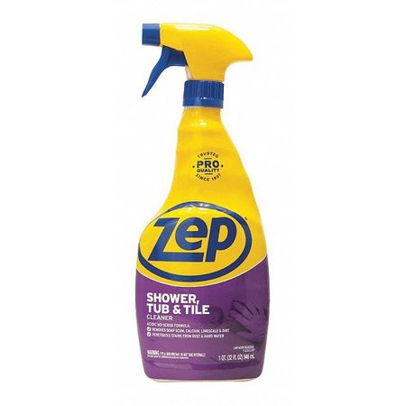 ZEP Shower, Tub and Tile Cleaner, 32 oz., PK12 ZUSTT32PF