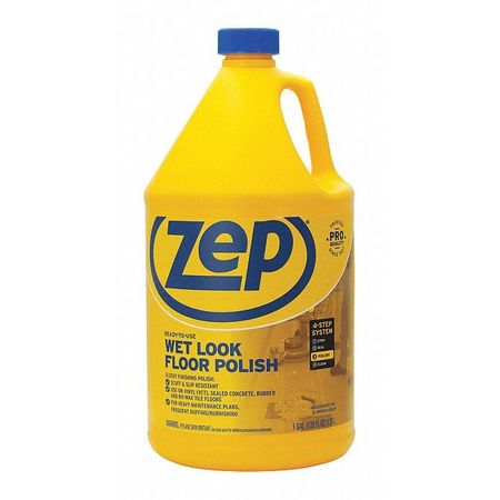 ZEP Wet Look Floor Finish, 1 gal., PK4 ZUWLFF128