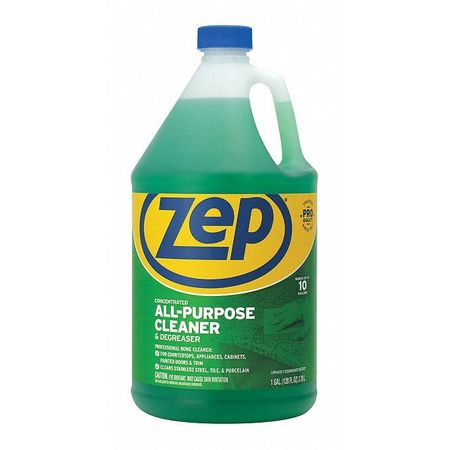 Zep Cleaner/Degreaser, 1 Gal Bottle, Liquid, Green, 4 PK ZU0567128