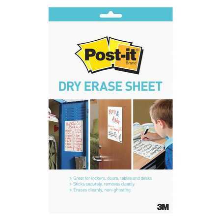 Post-It Dry Erase Sheet, 7"x11.375", 1 Sheet, PK24 DEFRETAIL