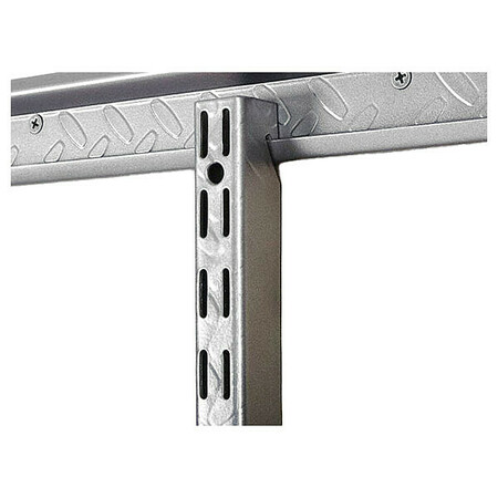 JOHN STERLING Diamond Plate Shelf Support System 17", Standard Wall 0201-75PM