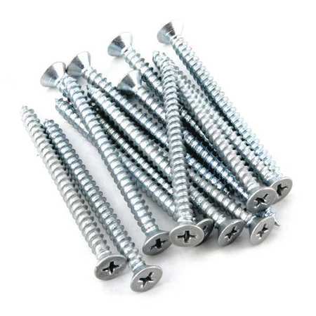 John Sterling Screws, Platinum Colored, 2-1/2", PK14, 14 PK CD-0242-PM