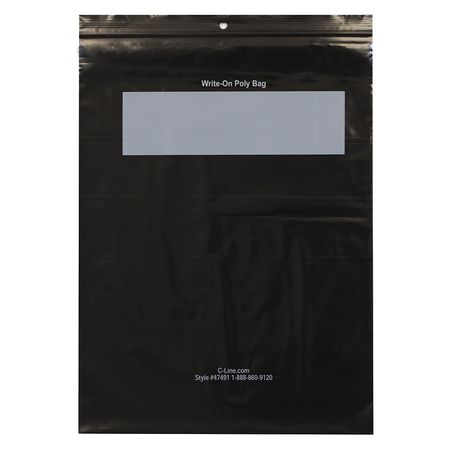 C-LINE PRODUCTS Write-On Reclosable Poly Bag 11" x 8.5", PK1000 47491