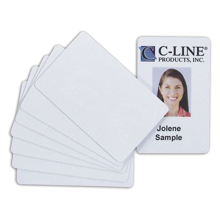 C-LINE PRODUCTS Quality Video Grade PVC Card, PK100 89007