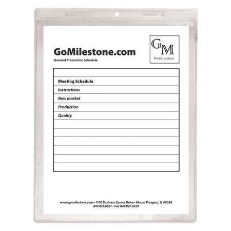 C-LINE PRODUCTS Shop Ticket Holder, Clear, 9 x 12", PK50 80912