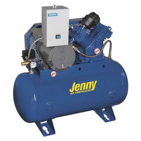 JENNY Air Compressor, Stationary, 17.8cfm, 125psi G5A-80-230/3