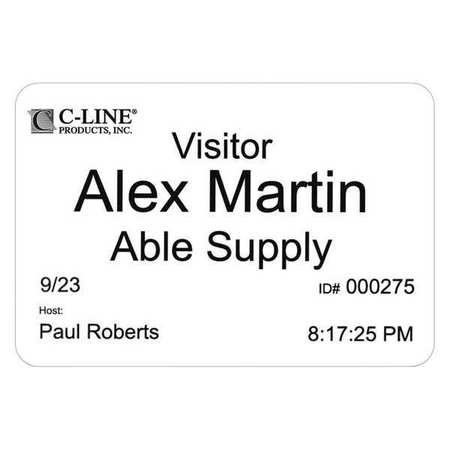 C-LINE PRODUCTS Badges, Thermal, PK400 92723