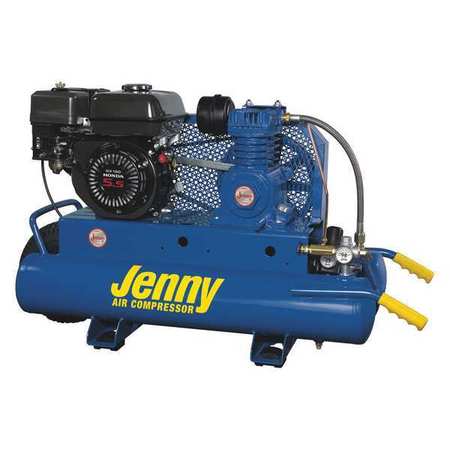 JENNY Air Compressor, Wheeled Portable, 8.6 cfm K5HGA-8P-DU