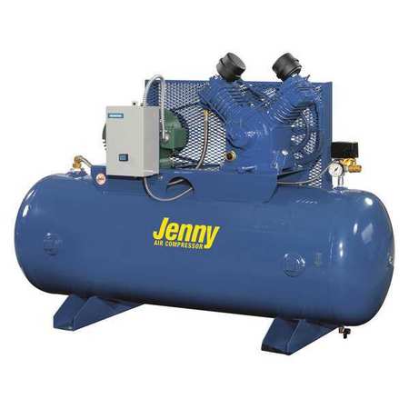 JENNY Air Compressor, Stationary, 17.5cfm, 175psi, HP: 5 W5B-80-460/3