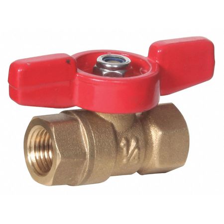 MIDWEST CONTROL 1/4" FPT x FPT Mini Brass Ball Valve MFTH-25