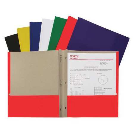 C-Line Products Portfolio Two Pockets, Assorted Colors, Pk100 05320BNDL100EA