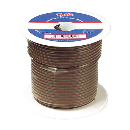 GROTE Primary Wire, 14 Gauge, Brown, 100 ft. Roll 87-7001