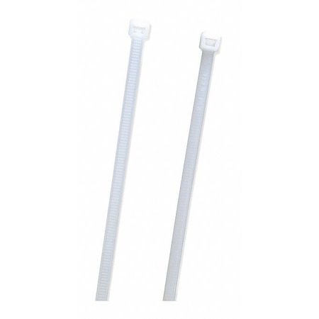 GROTE Standard Tie, White, 8", 18lb., PK1000 83-6004-3
