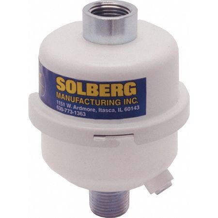 SOLBERG Oil Mist Filter, Closed, 3/4" MPT Inlet EE-GL915-075
