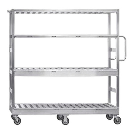 NEW AGE Flat Shelf Utility Cart 800 lb. Capacity, 79-1/4"L x 20-1/2"W x 72-3/4"H 99867